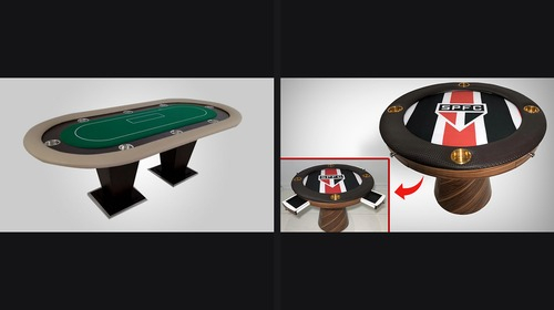 Mesa de poker oval ou redonda? Comparativo definitivo